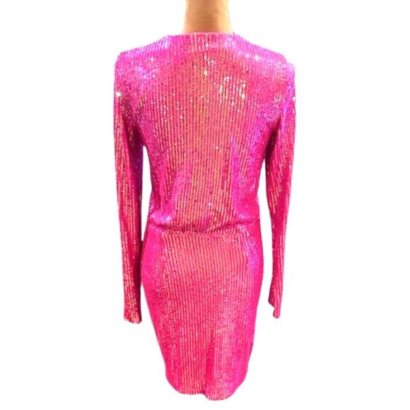Show Me Your Mumu “Party Hop” Dress in Pink Disco Sequins – NWT Medium - Picture 8 of 10